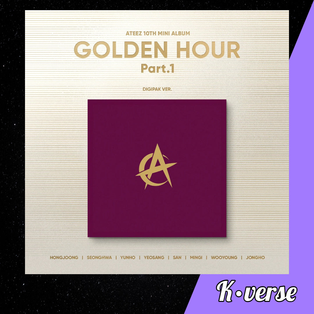 ATEEZ 10th Mini Album 'GOLDEN HOUR: Part 1' ver. Digipack