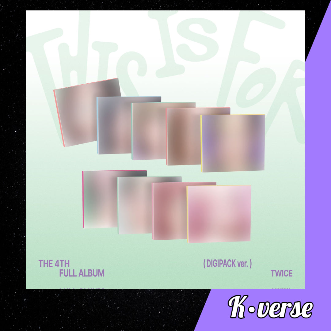 TWICE 4th Full Album 'THIS IS FOR' ver. Digipack