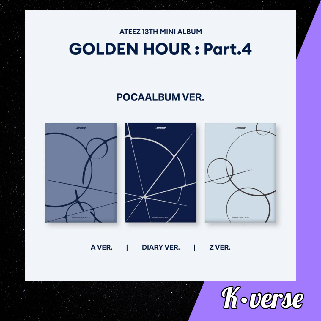 ATEEZ 13th Mini Album 'GOLDEN HOUR: Part 4' ver. Pocaalbum – K•verse ATEEZ 13th Mini Album 'GOLDEN HOUR: Part 4' ver. Pocaalbum – K•verse
