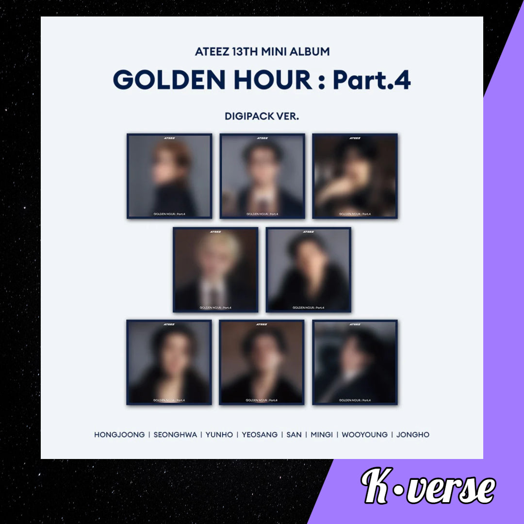 ATEEZ 13th Mini Album 'GOLDEN HOUR: Part 4' ver. Digipack