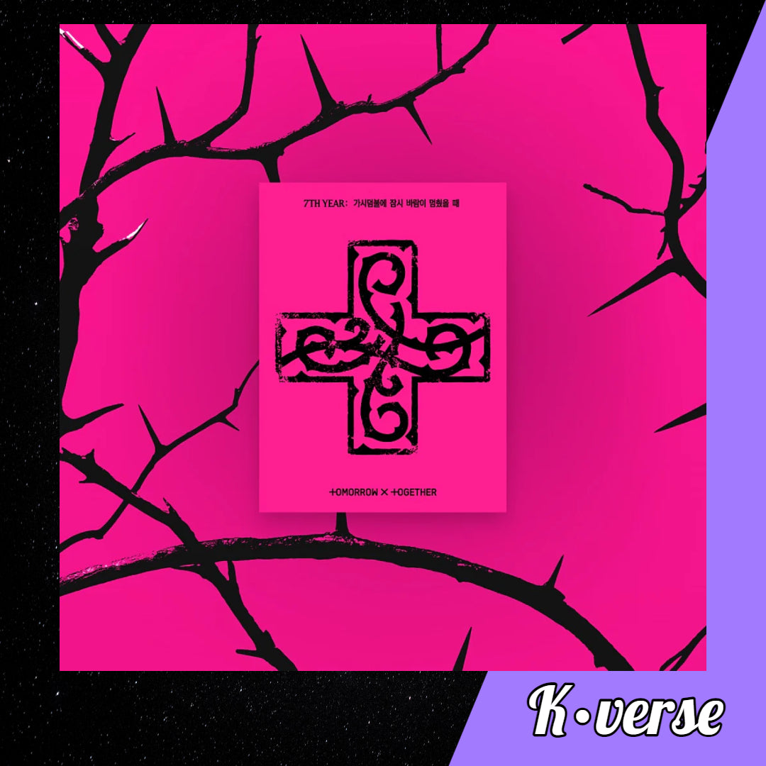 TOMORROWXTOGETHER 8th Mini Album '7TH YEAR: A Moment of Stillness in the Thorns' ver. Weverse