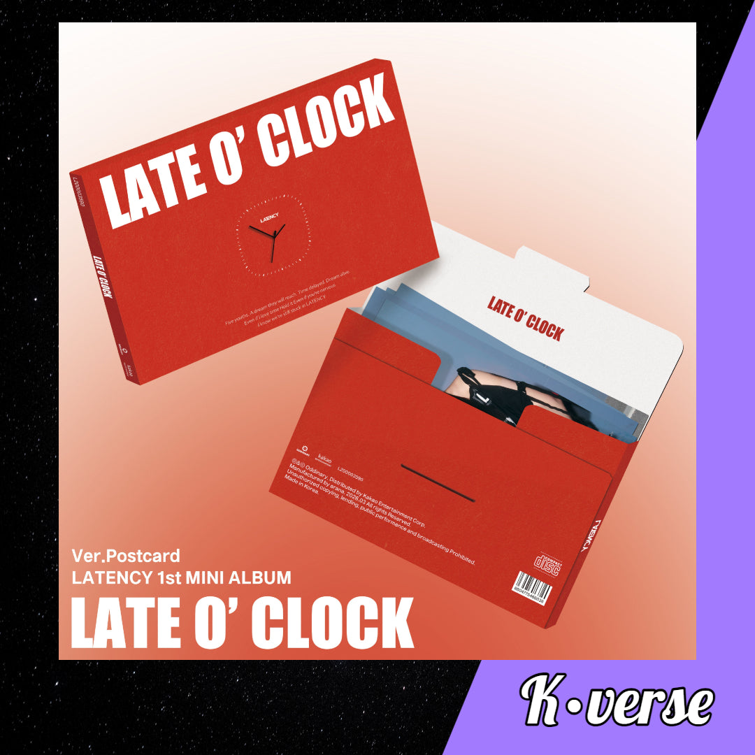 Preorder: LATENCY 1st Mini Album 'LATE O' CLOCK' ver. Postcard