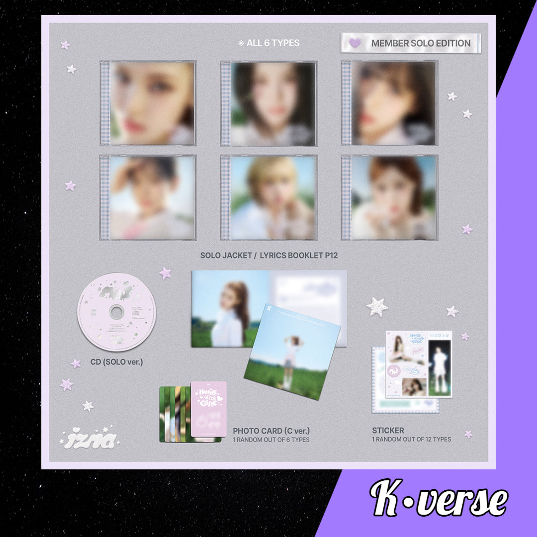 Preorder: IZNA Japan 1st Mini Album 'HANDLE WITH CARE' ver. Member Solo