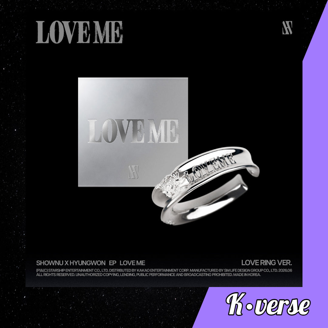 Preorder: SHOWNU X HYUNGWON EP Album 'LOVE ME' ver. Ring