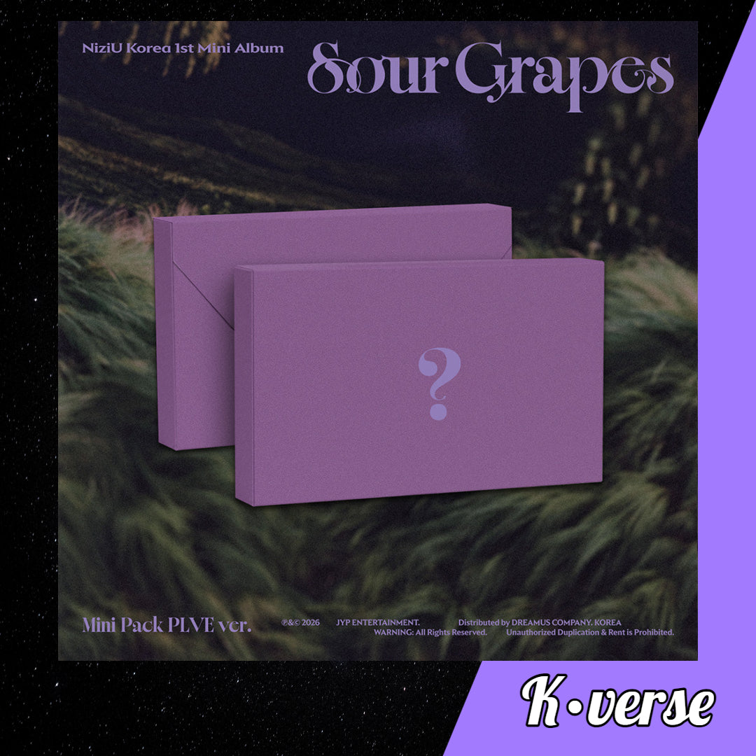 Preorder: NiziU Korea 1st Mini Album 'Sour Grapes' ver. PLVE