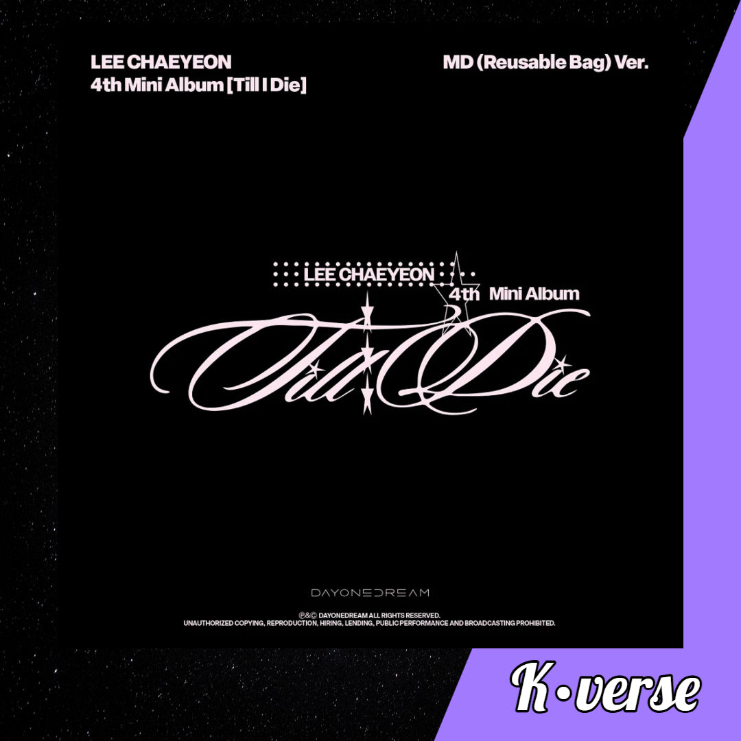 Lee Chaeyeon 4th Mini Album 'Till I Die' ver. MD Reusable Bag