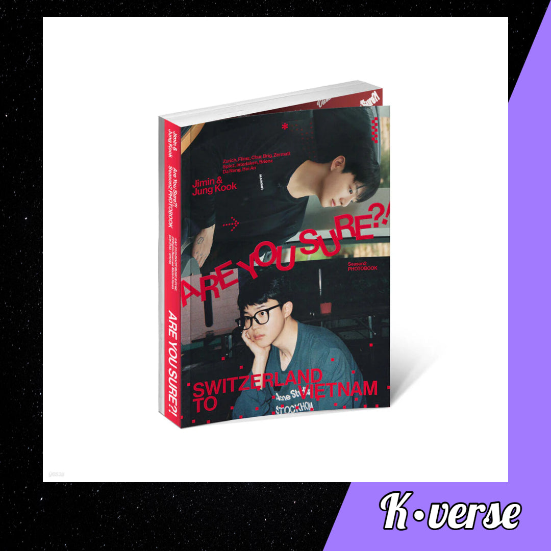 Preorder: BTS Jimin & Jung Kook 'ARE YOU SURE?' Season 2 Photobook