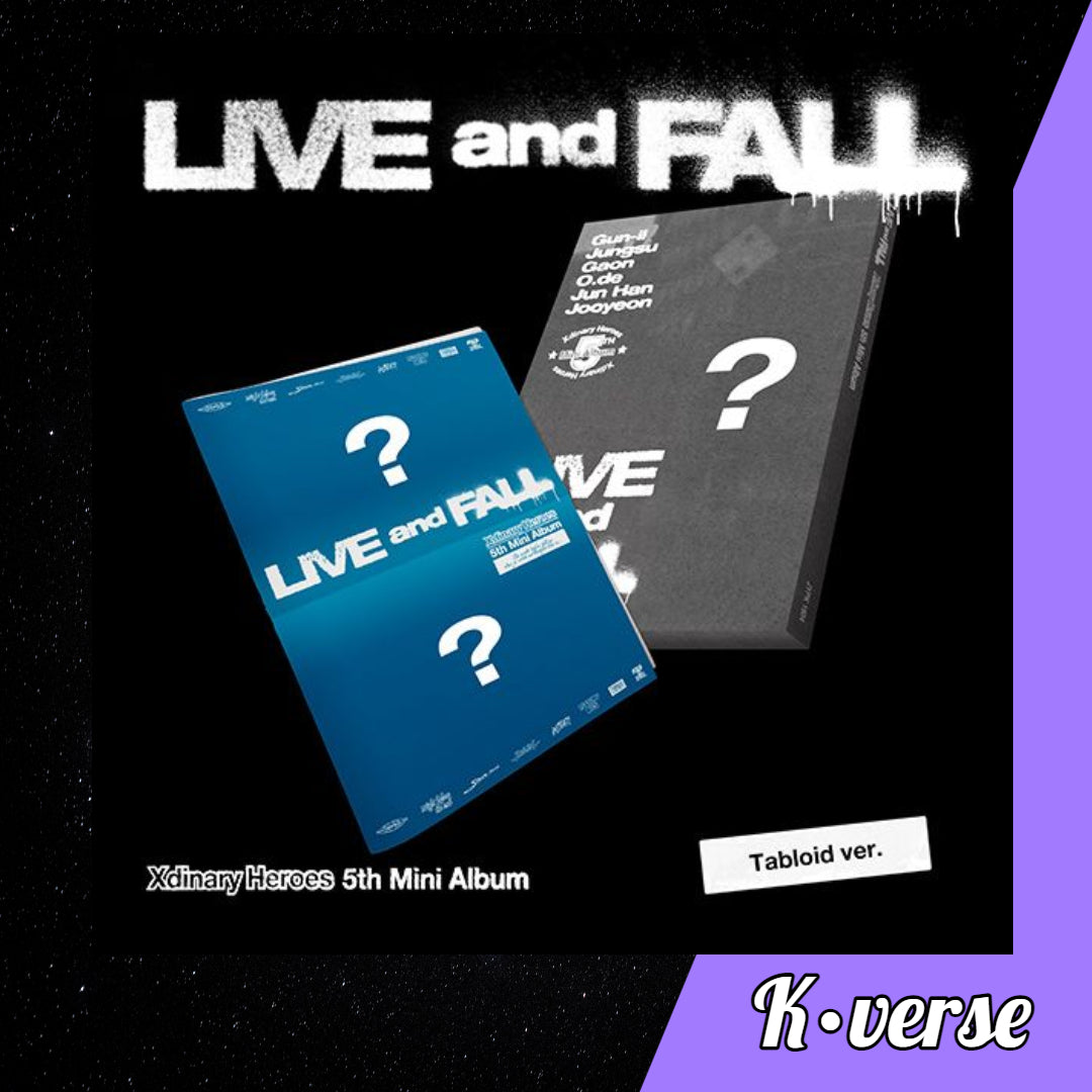 XDINARY HEROES 5th Mini Album 'LIVE and FALL' ver. Tabloid