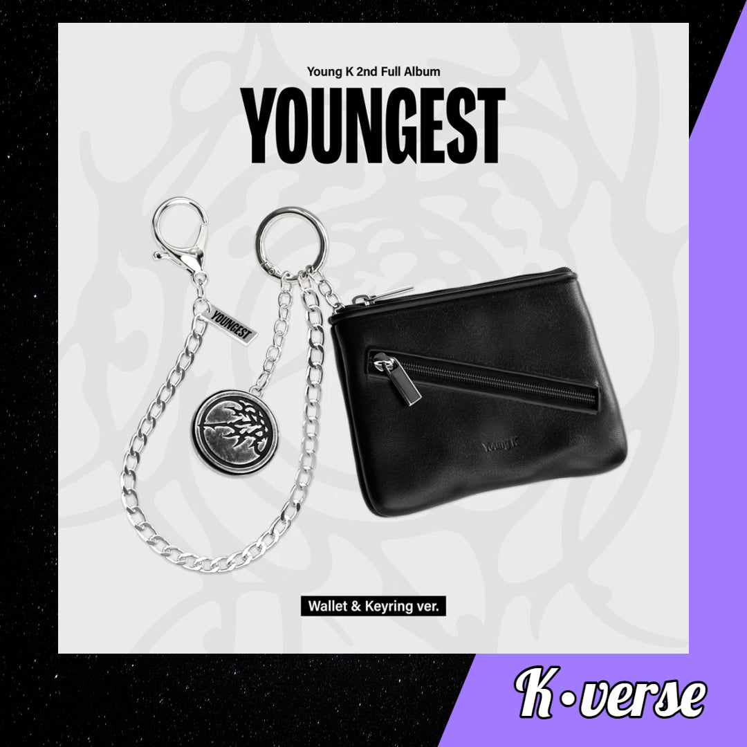 Preorder: Young K 2nd Full Album 'YOUNGEST' ver. Wallet & Keyring
