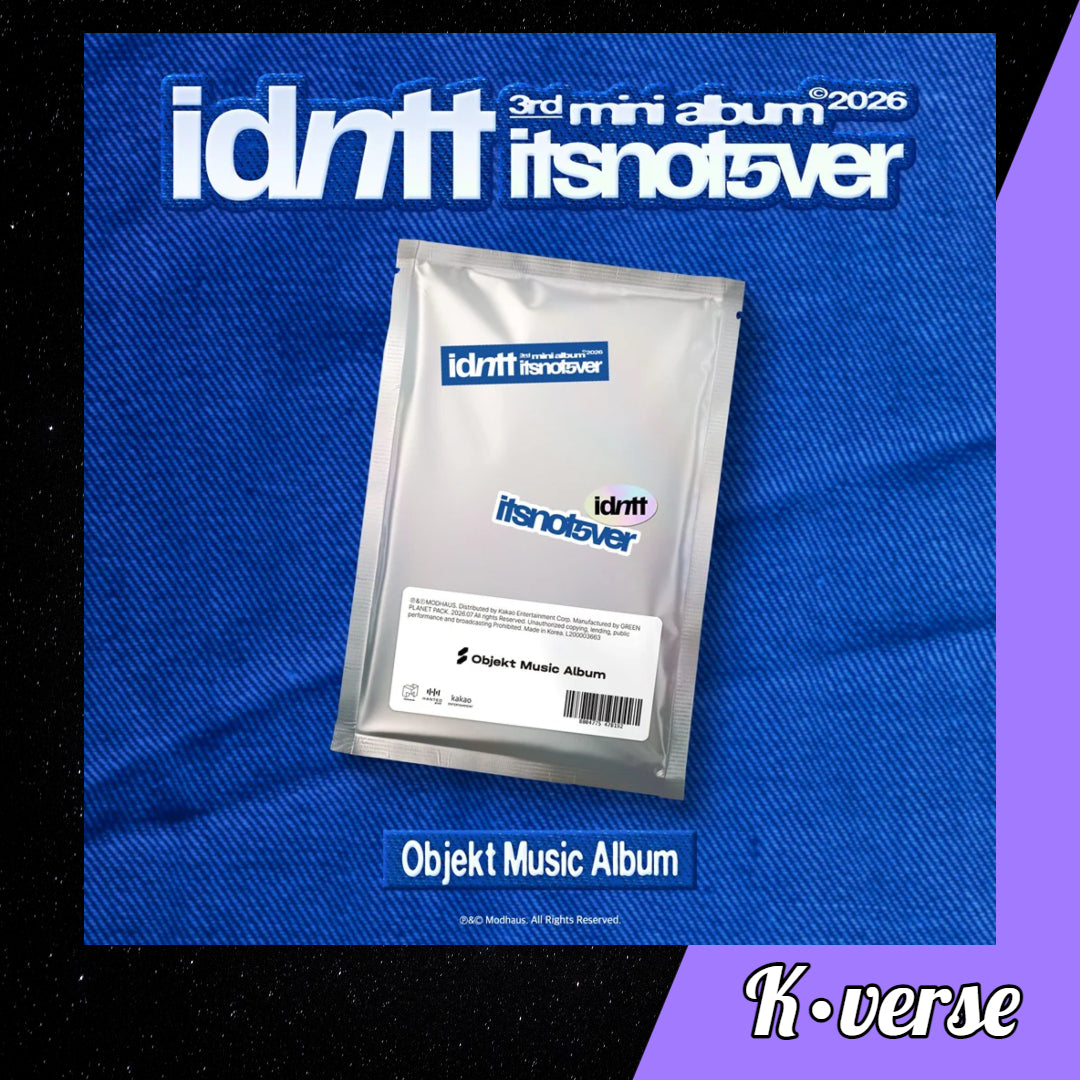 Preorder: idntt 3rd Mini Album 'itsnot5ver' ver. Objekt Music Album
