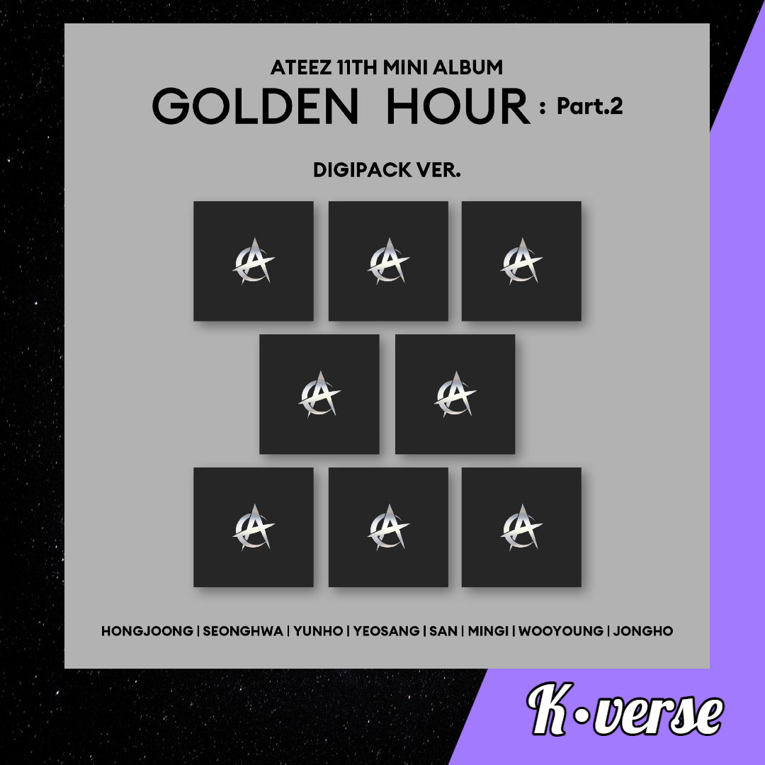 ATEEZ 11th Mini Album 'GOLDEN HOUR: Part 2' ver. Digipack