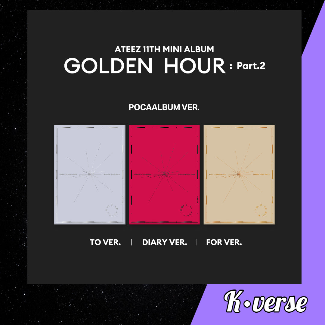 ATEEZ 11th Mini Album 'GOLDEN HOUR: Part 2' ver. Pocaalbum