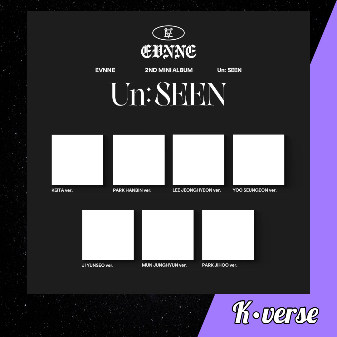 EVNNE 2nd Mini Album 'Un:SEEN' ver. Digipack