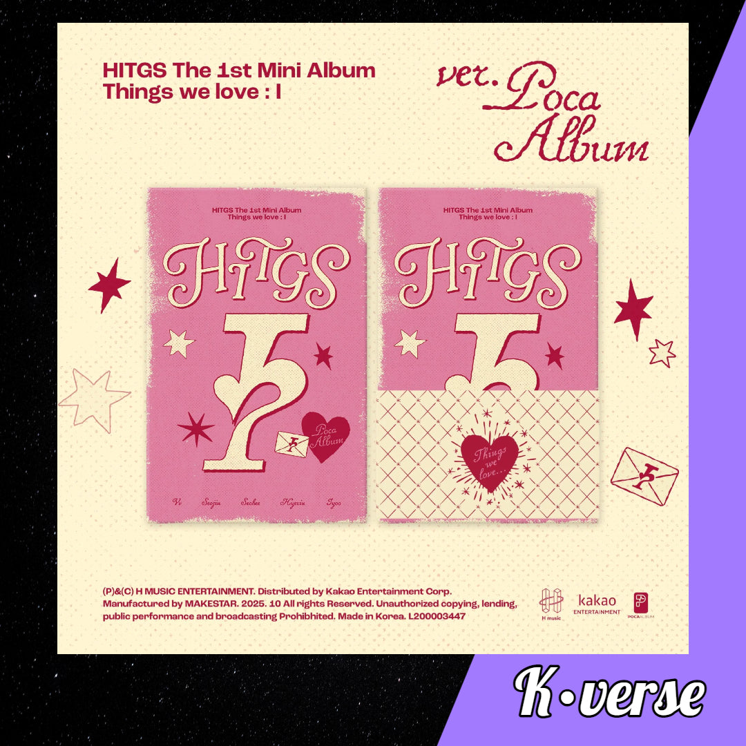 Preorder: HITGS 1st Mini Album 'Things we love: I' ver. You are...