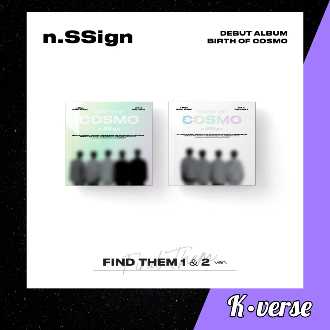 n.SSign Debut Album: BIRTH OF COSMO ver. Find Them 1&2