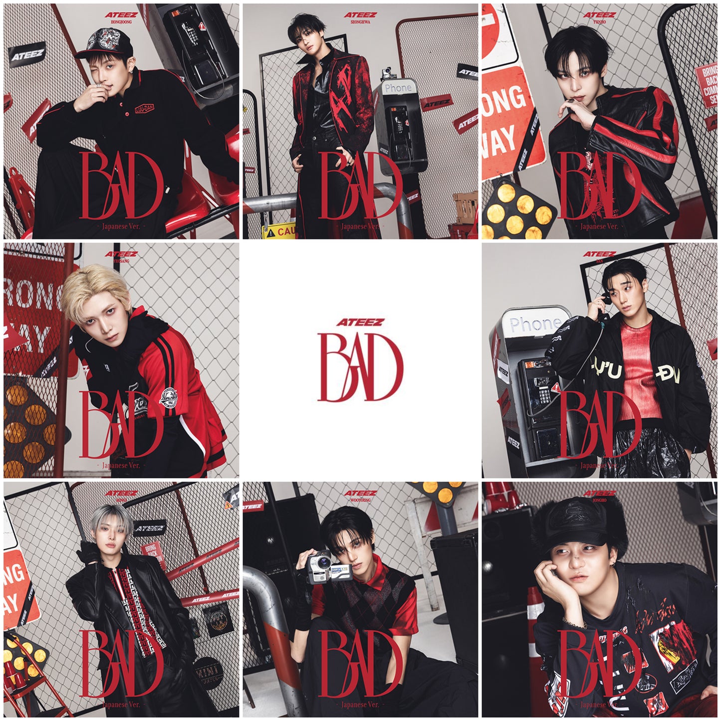 ATEEZ Japan 5th Single Album 'BAD' ver. Member
