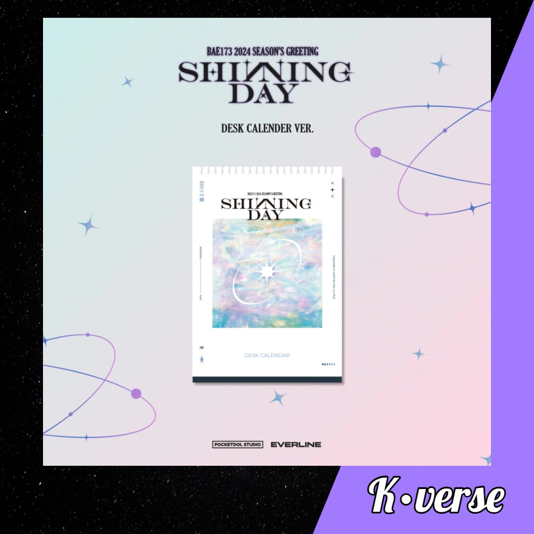 BAE173 2024 Season's Greetings 'Shining Day' ver. Desk Calendar