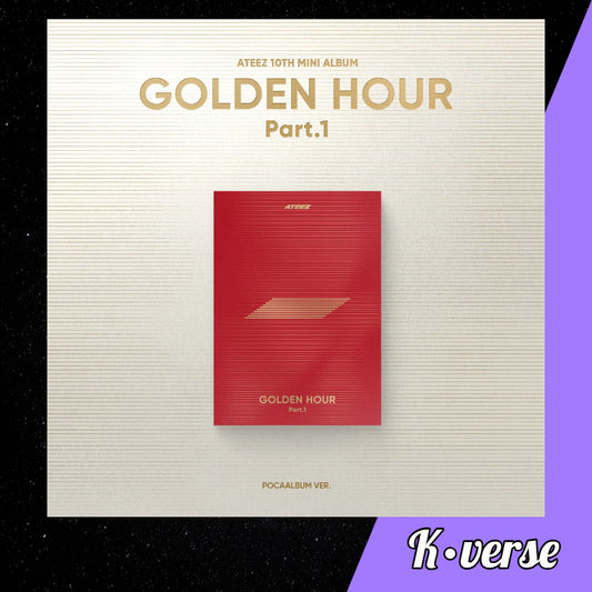 ATEEZ 10th Mini Album 'GOLDEN HOUR: Part 1' ver. Pocaalbum