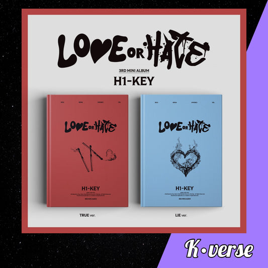 H1-KEY 3rd Mini Album 'LOVE or HATE'