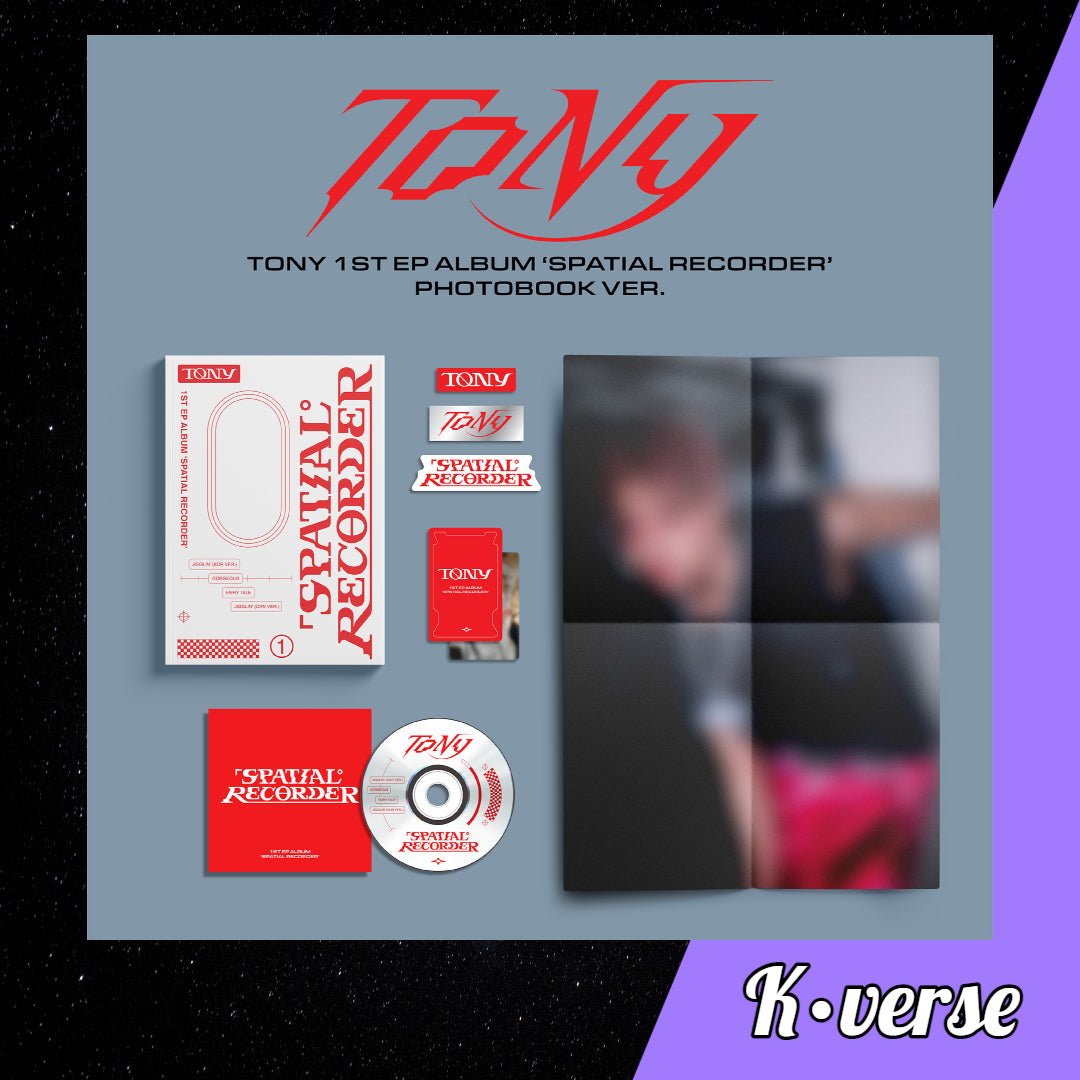 TONY 1st EP Album 'Spatial Recorder' ver. Photobook