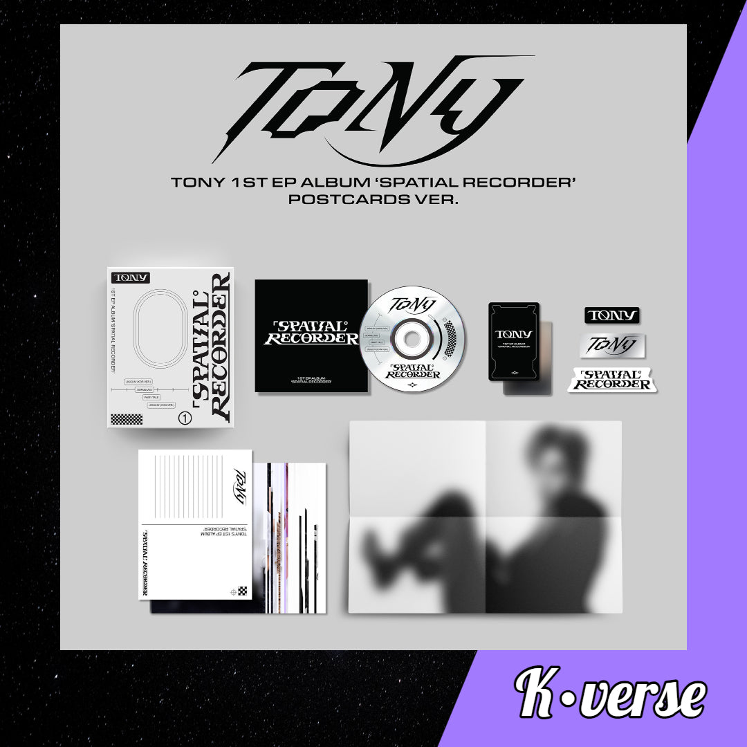 TONY 1st EP Album 'Spatial Recorder' ver. Postcards