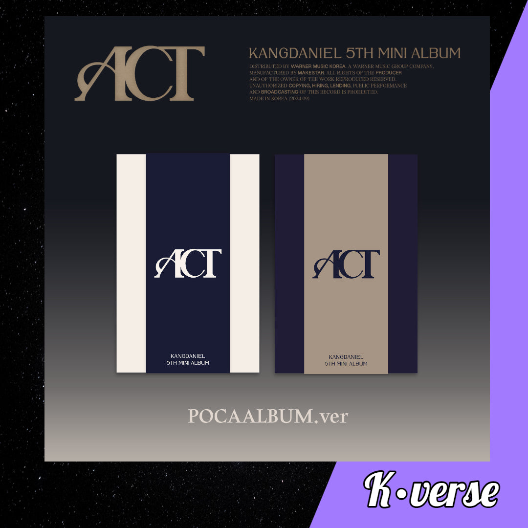 Kang Daniel 5th Mini Album 'ACT' ver. Pocaalbum