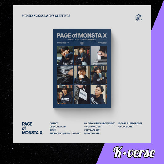 Preorder: MONSTA X 2025 Season's Greetings 'Page Of MONSTA X'