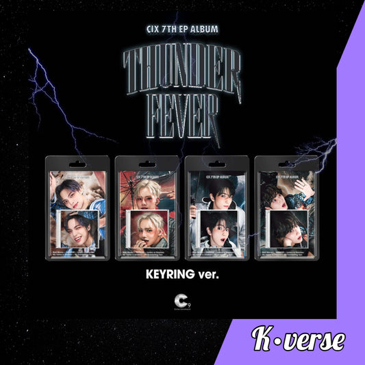 Preorder: CIX 7th EP Album 'THUNDER FEVER' ver. Keyring (Random)