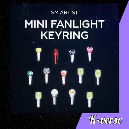 SM Artitst Official Mini Fanlight Keychain