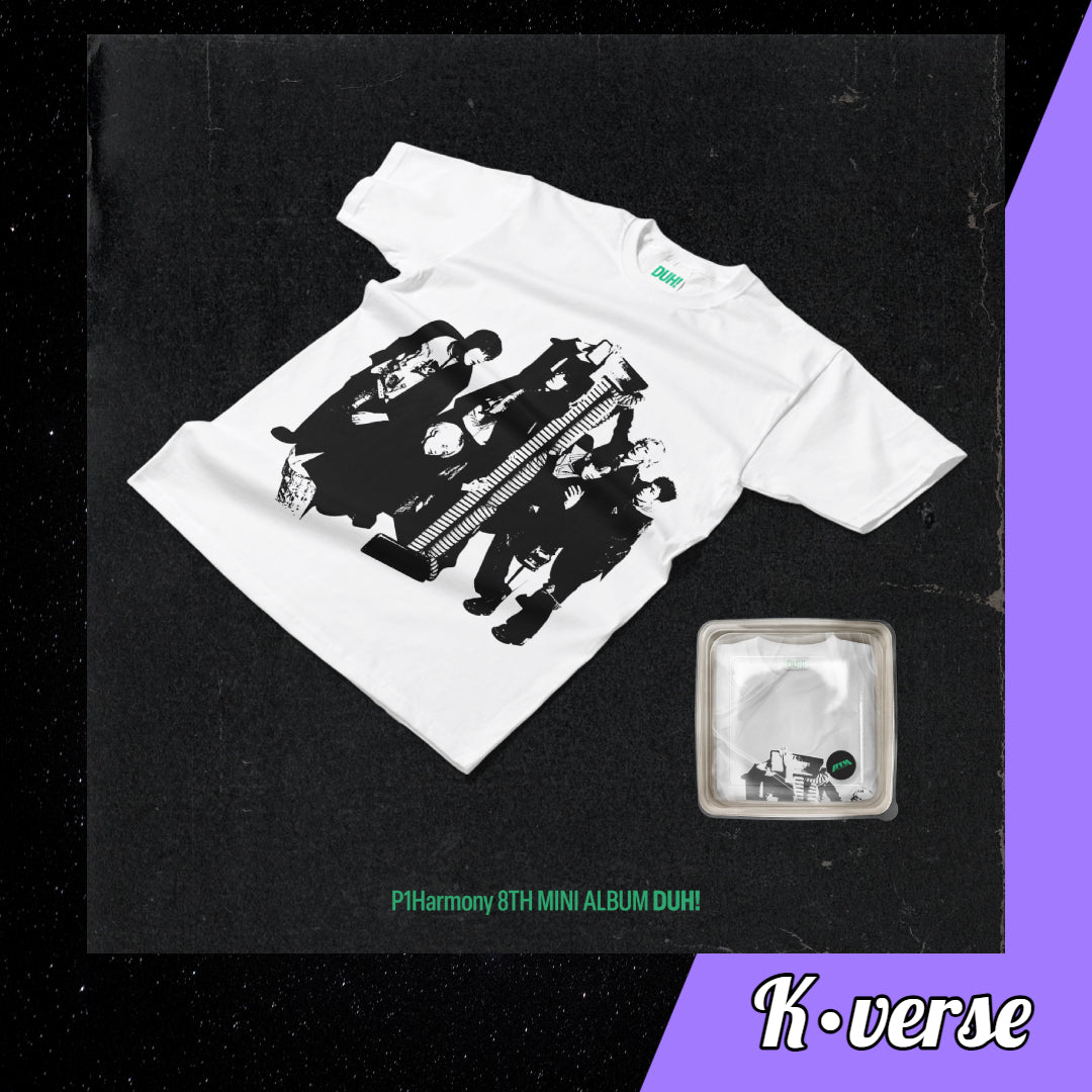 P1HARMONY 8th Mini Album 'DUH!' ver. Plain White T