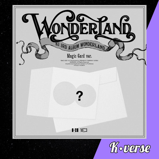 B.I 3rd Full Album 'WONDERLAND' ver. Magic Card