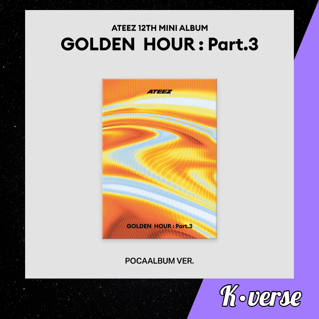 Preorder: ATEEZ 12th Mini Album 'GOLDEN HOUR: Part.3' Pocaalbum