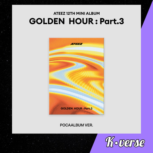 Preorder: ATEEZ 12th Mini Album 'GOLDEN HOUR: Part.3' Pocaalbum