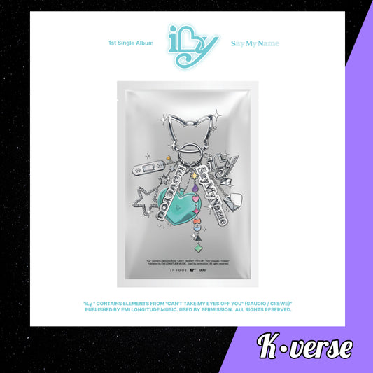 SAY MY NAME 1st Single Album 'ILY' ver. Keyring