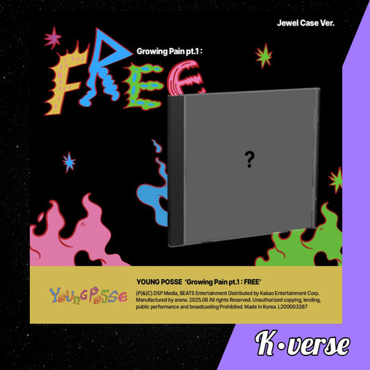 YOUNG POSSE 'Growing Pain Pt.1: FREE' ver. Jewel Case