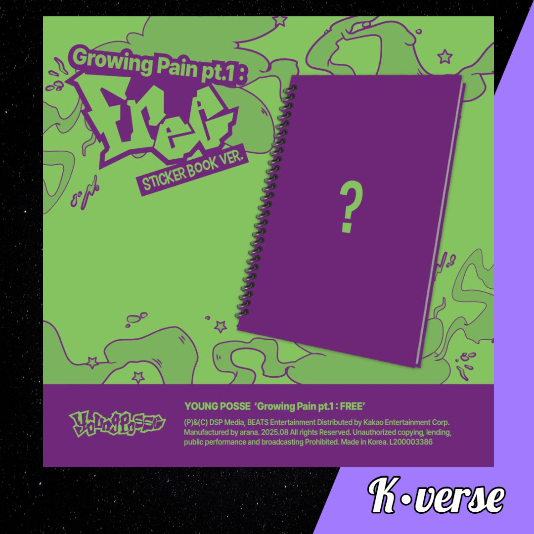 YOUNG POSSE 'Growing Pain Pt.1: FREE' ver. Sticker Book