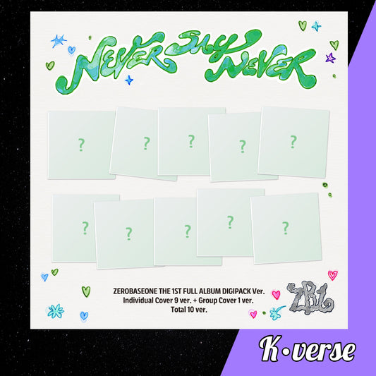 Preorder: ZEROBASEONE 1st Full Album 'Never Say Never' ver. Digipack