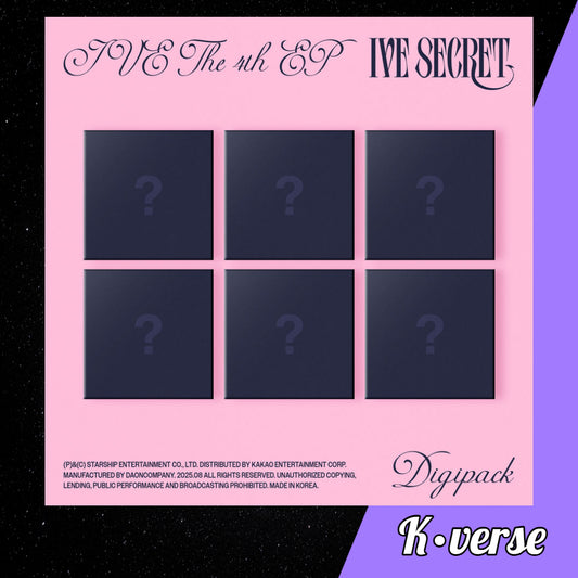 IVE 4th EP Album 'IVE SECRET' ver. Digipack