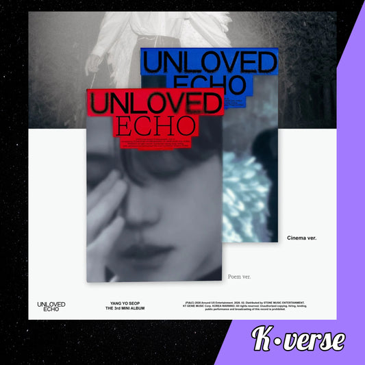 Preorder: Yang Yo Seop 3rd Mini Album 'UNLOVED ECHO'