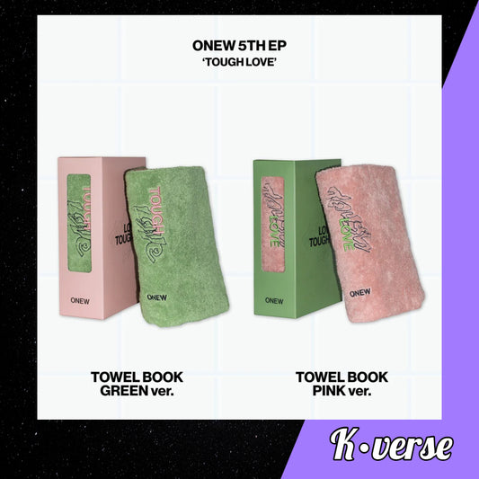 Preorder: ONEW 5th EP Album 'TOUGH LOVE' ver. Towel Book