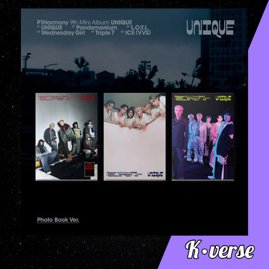 Preorder: P1Harmony 9th Mini Album 'UNIQUE' ver. Photobook