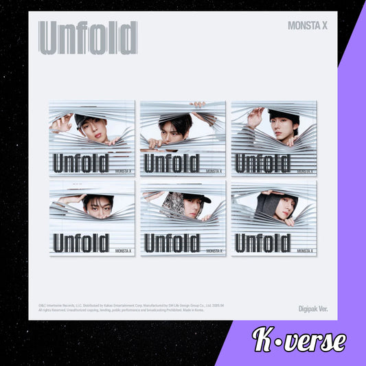 MONSTA X English Album 'Unfold' ver. Digipack