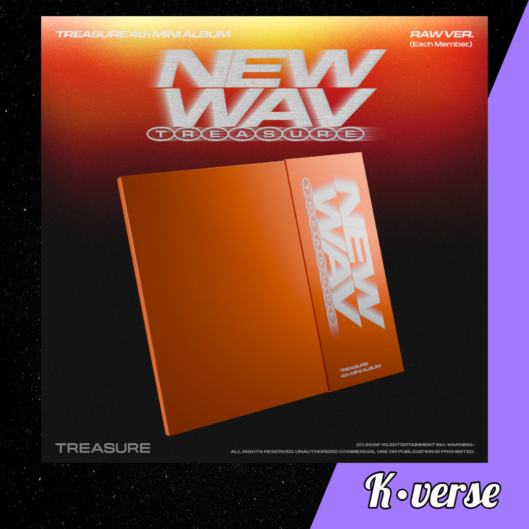 Preorder: TREASURE 4th Mini Album 'NEW WAV' ver. RAW