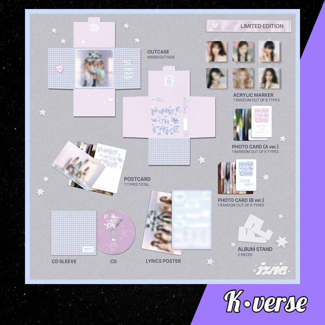 Preorder: IZNA Japan 1st Mini Album 'HANDLE WITH CARE' ver. Limited