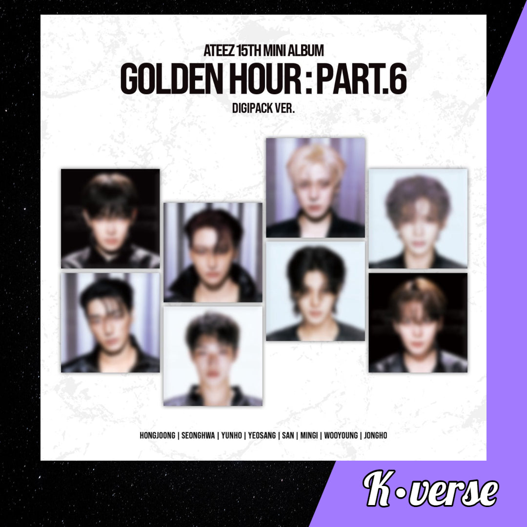 Preorder: ATEEZ 15th Mini Album 'GOLDEN HOUR: PART 6' ver. Digipack