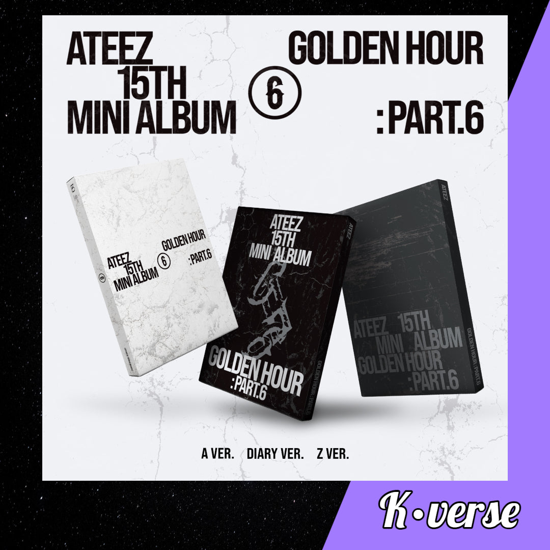 Preorder: ATEEZ 15th Mini Album 'GOLDEN HOUR: PART 6'