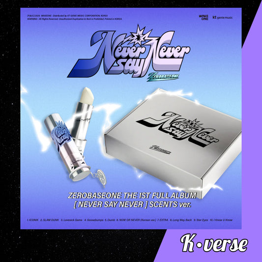 Preorder: ZEROBASEONE 1st Full Album 'Never Say Never' ver. Scents