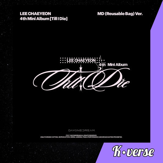 Lee Chaeyeon 4th Mini Album 'Till I Die' ver. MD Reusable Bag
