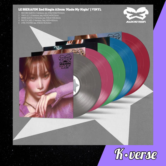 Preorder: LE SSERAFIM 2nd Single Album 'MADE MY NIGHT' ver. Vinyl