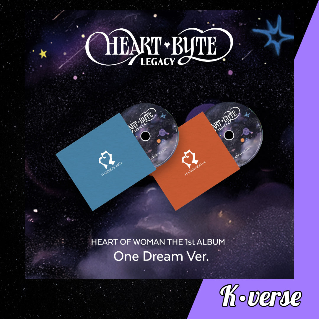 Preorder: HEART OF WOMAN 1st Album 'HEART♥BYTE LEGACY' ver. One Dream